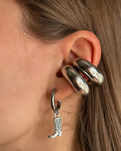Silver Chonk Earcuff