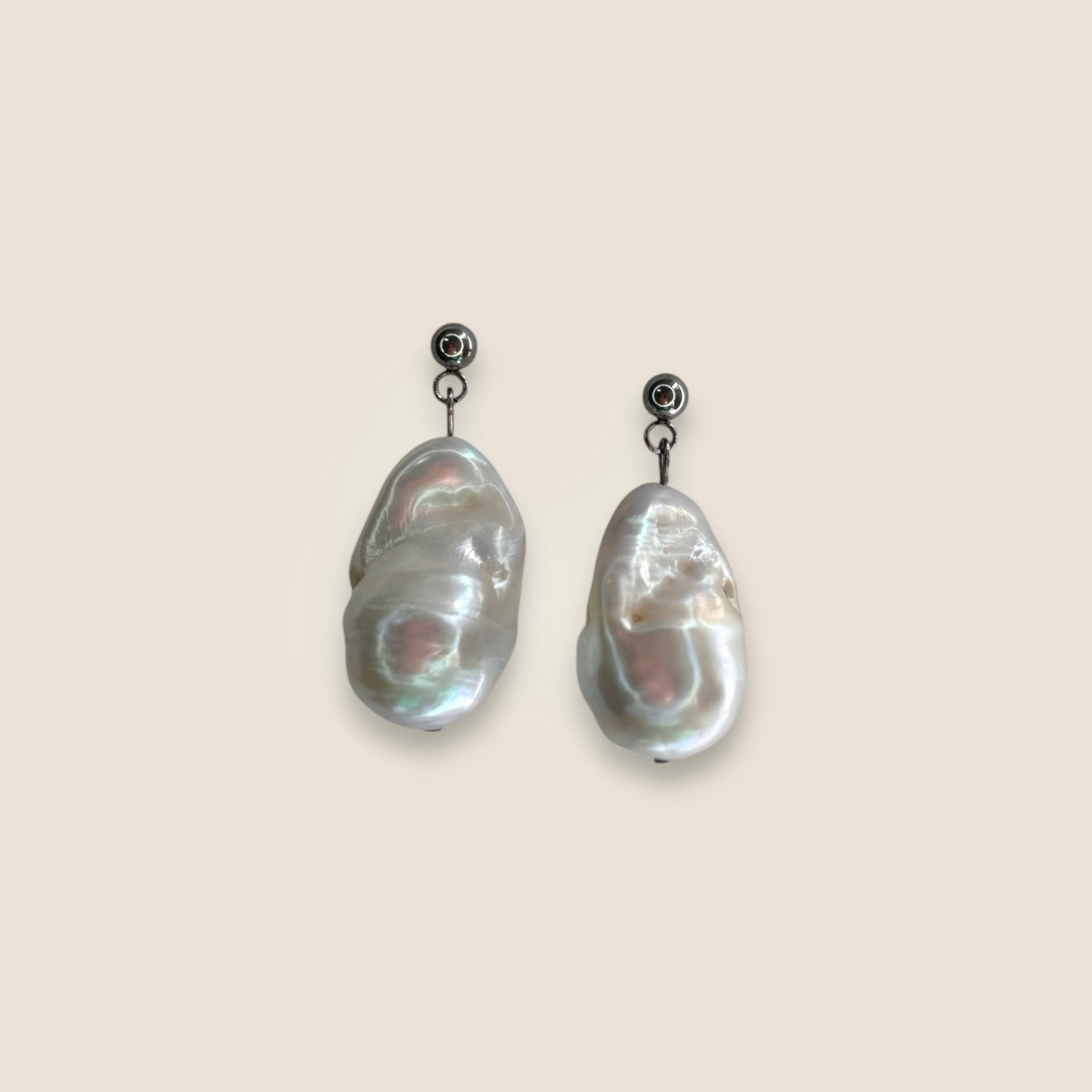 ATHENA BAROQUE EARRINGS(SILVER)