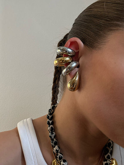 Silver Chonk Earcuff